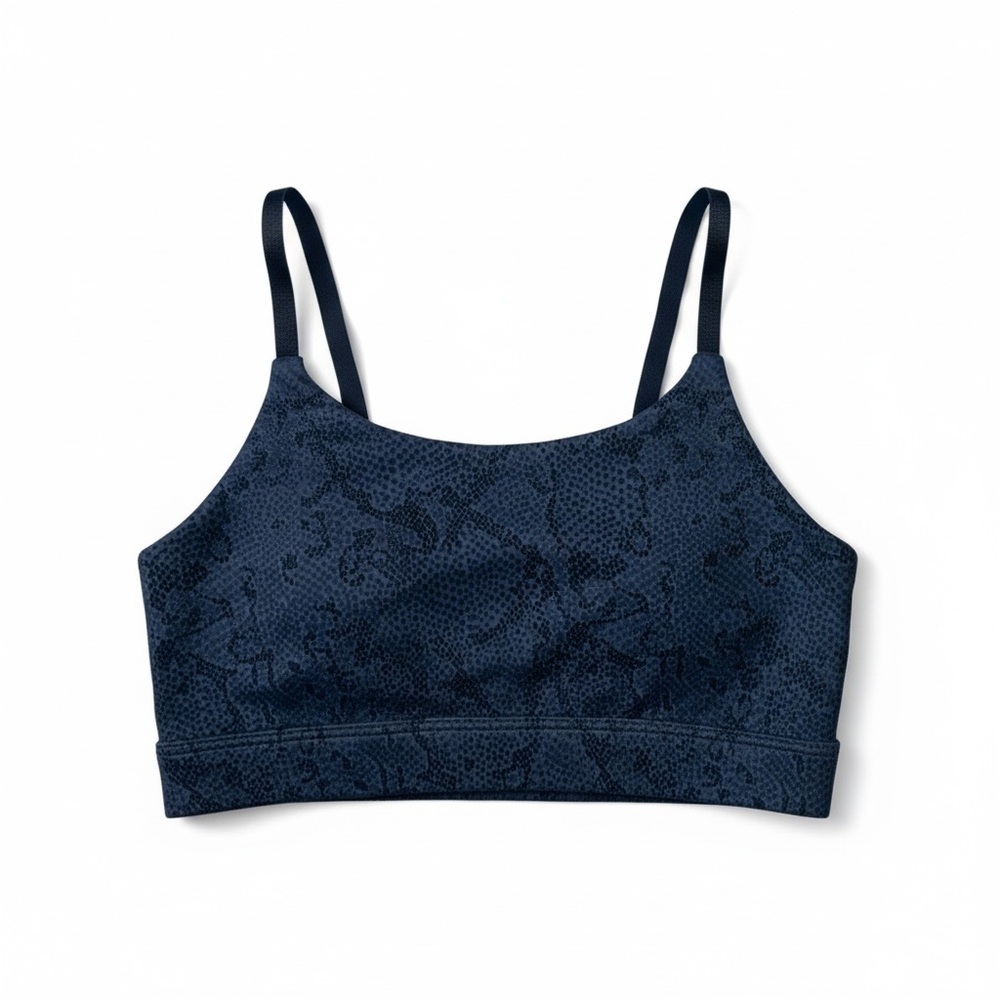 All Fenix Strappy Sports Bra Size XS‎ Charcoal Snake Print Snakeskin
